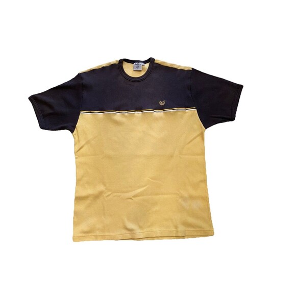 Patprimo  Casual Men’s  Size M. Dark Blue/ Yellow T- Shirt Short Sleeve. - Picture 1 of 9